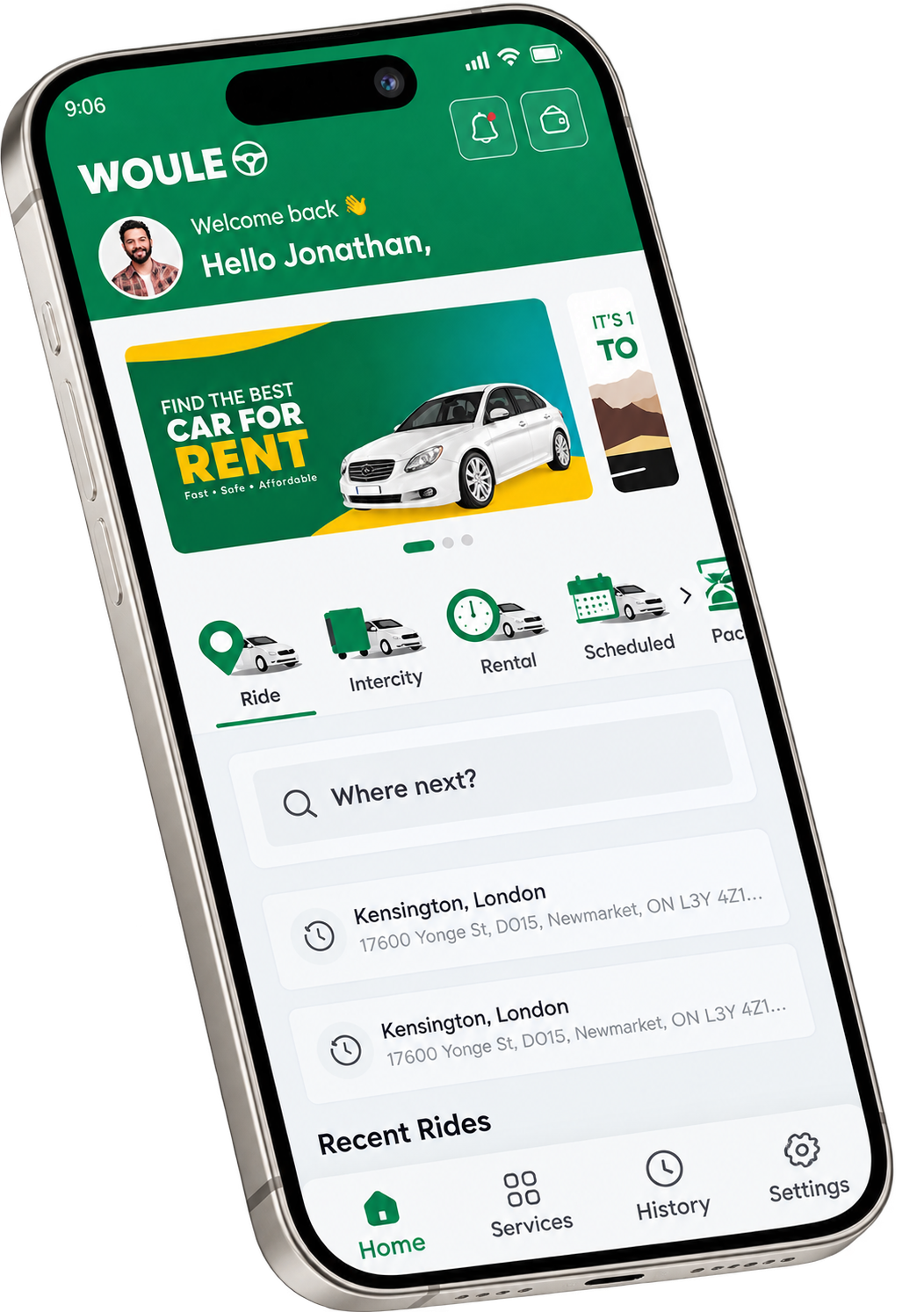 Application Woule sur téléphone